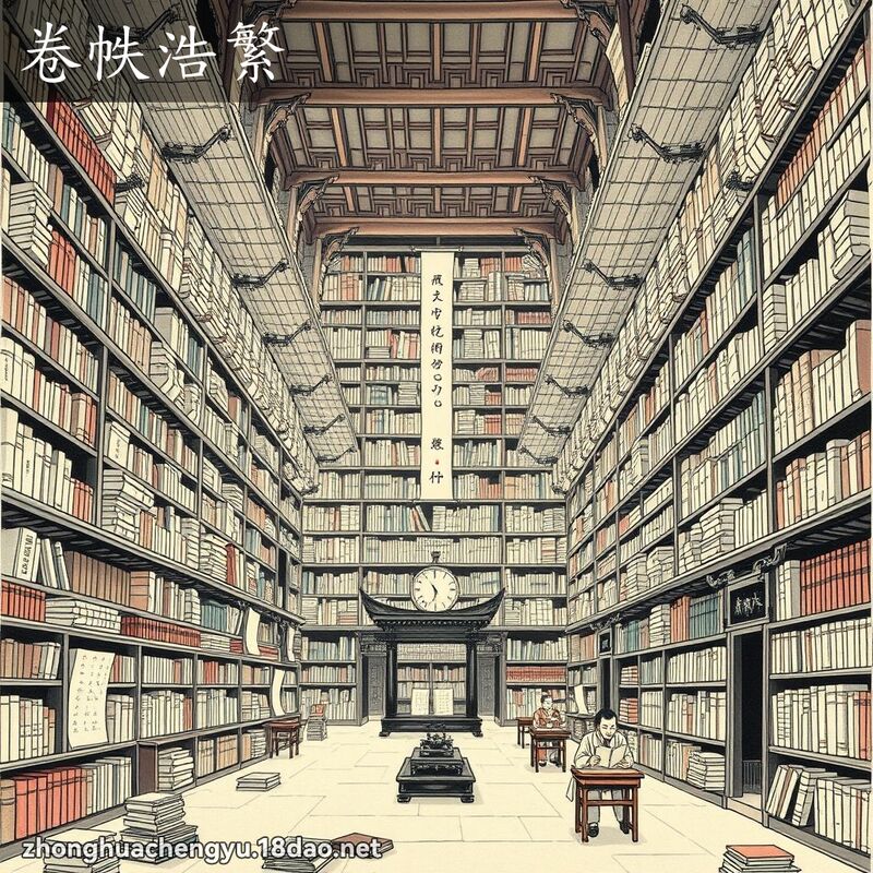 卷帙浩繁 配图