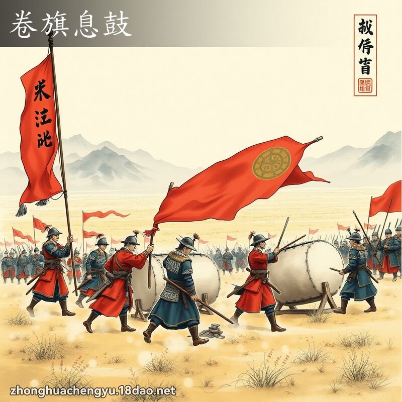 卷旗息鼓 配图