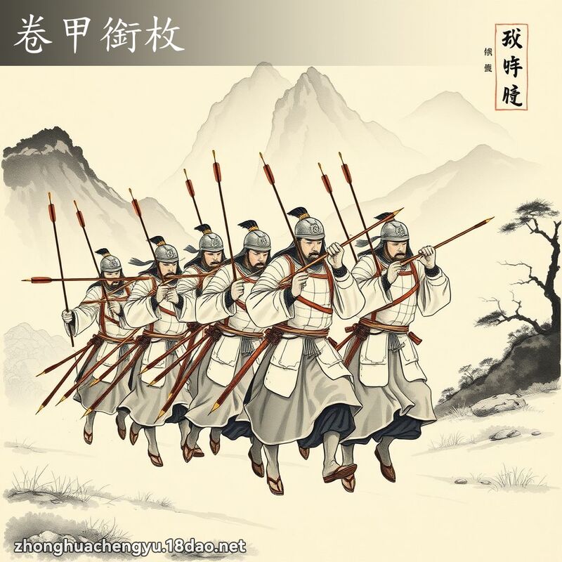 卷甲銜枚 配图
