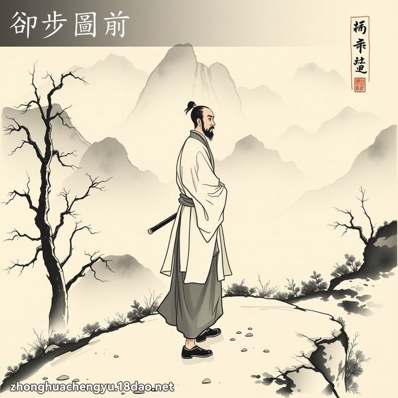 卻步圖前 配图