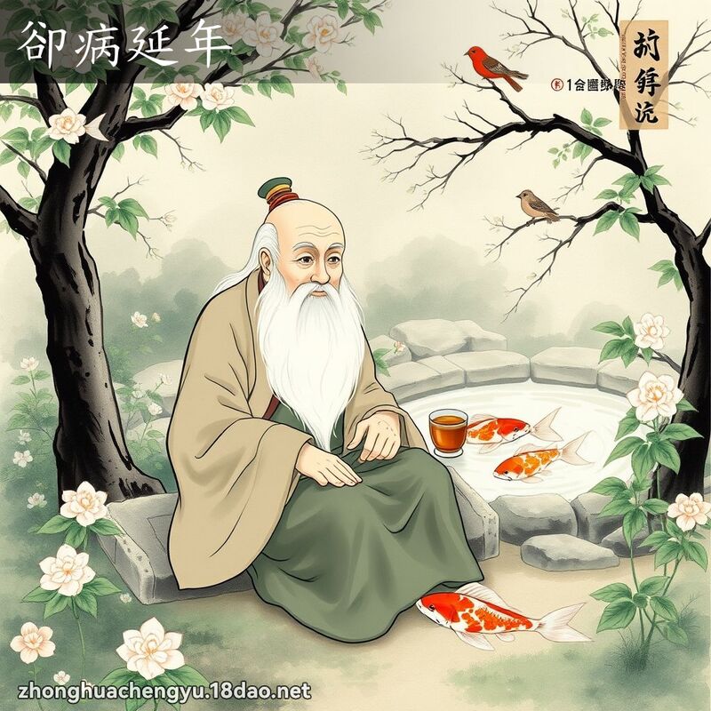 卻病延年 配图
