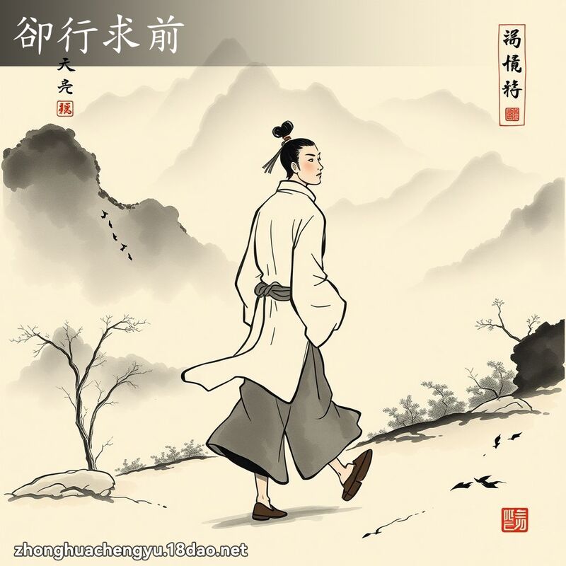 卻行求前 配图