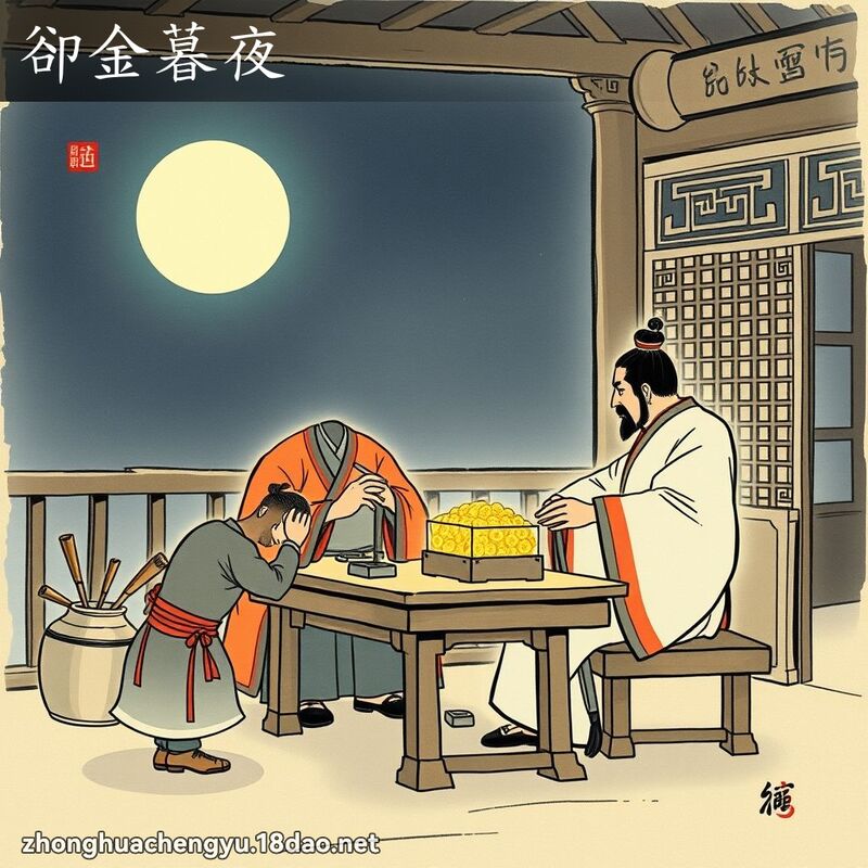 卻金暮夜 配图