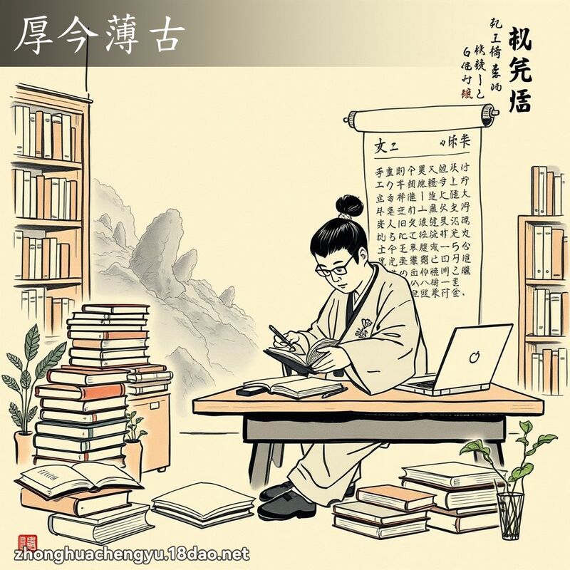 厚今薄古 配图