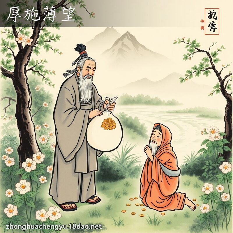 厚施薄望 配图