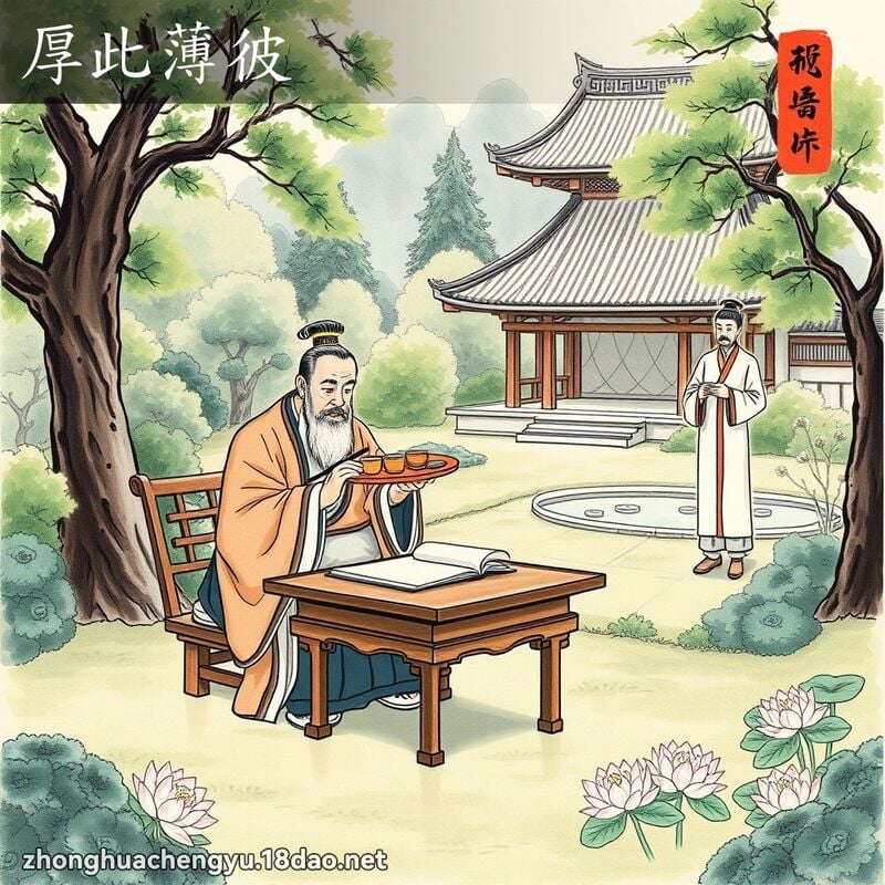 厚此薄彼 配图