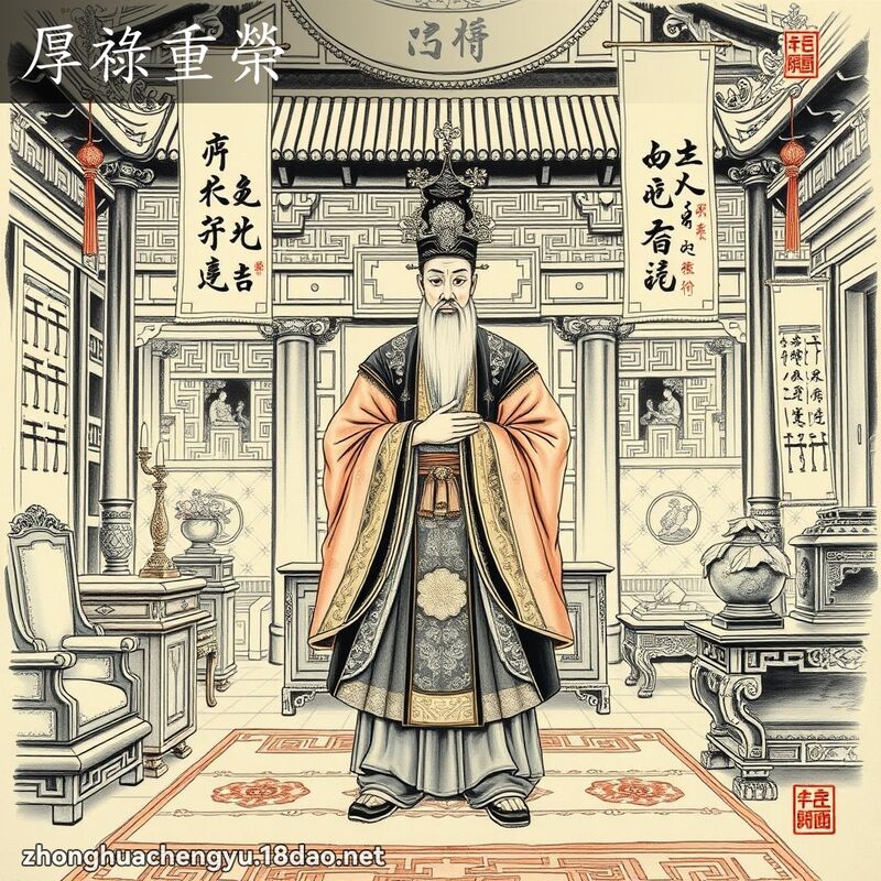 厚祿重榮 配图