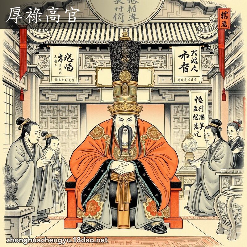 厚祿高官 配图