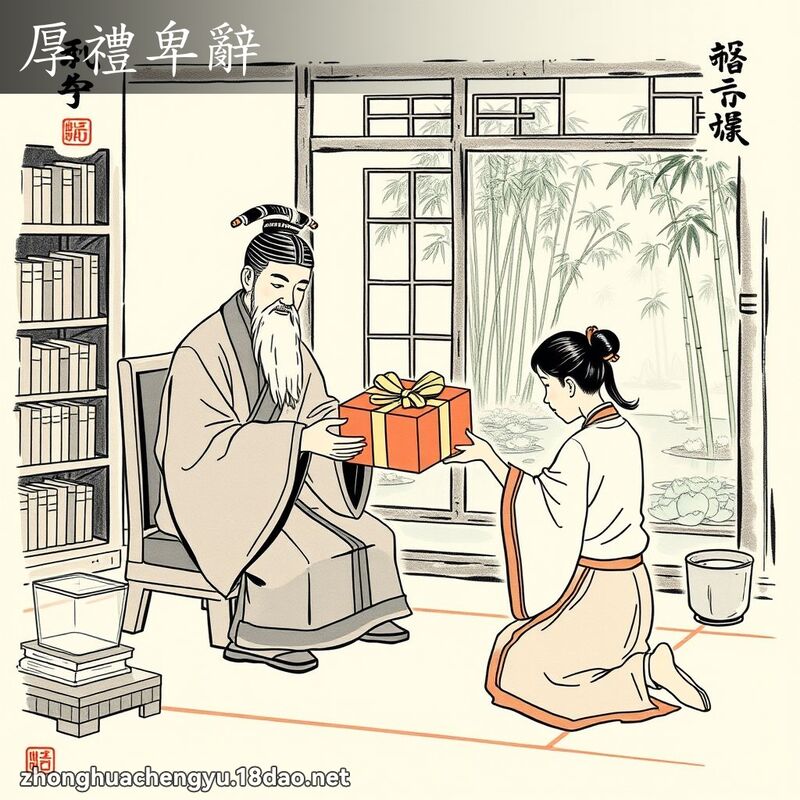 厚禮卑辭 配图
