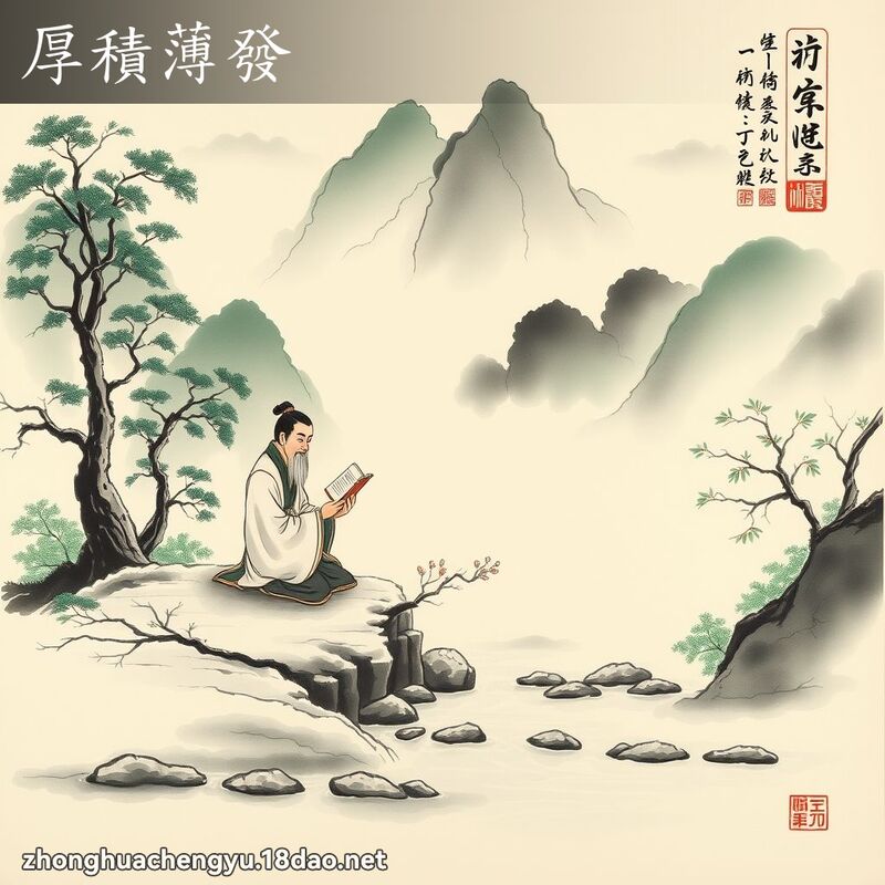 厚積薄發 配图
