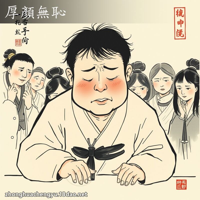 厚顏無恥 配图