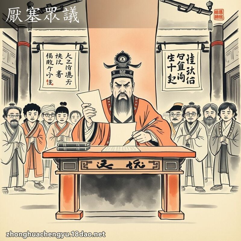 厭塞眾議 配图