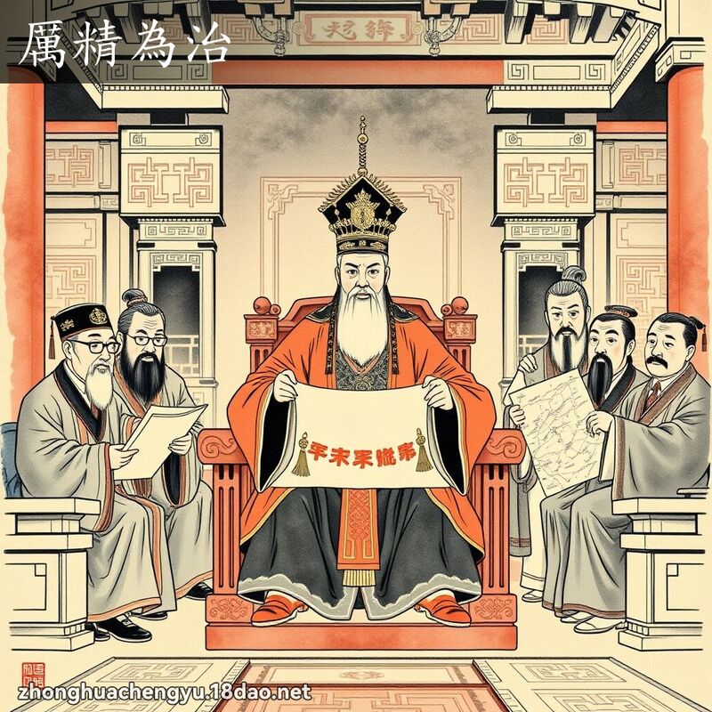 厲精為治 配图