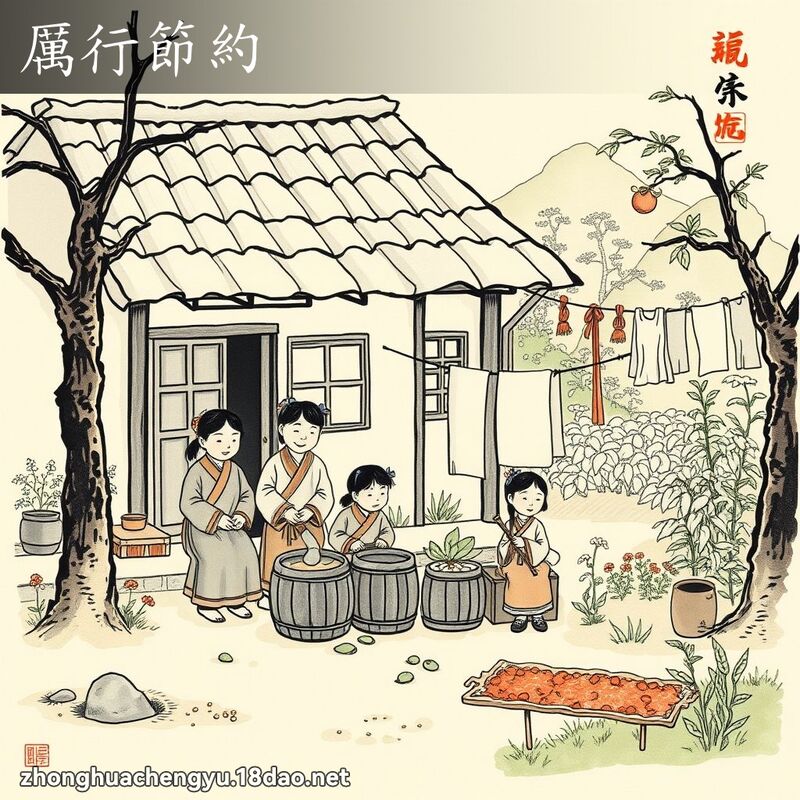 厲行節約 配图