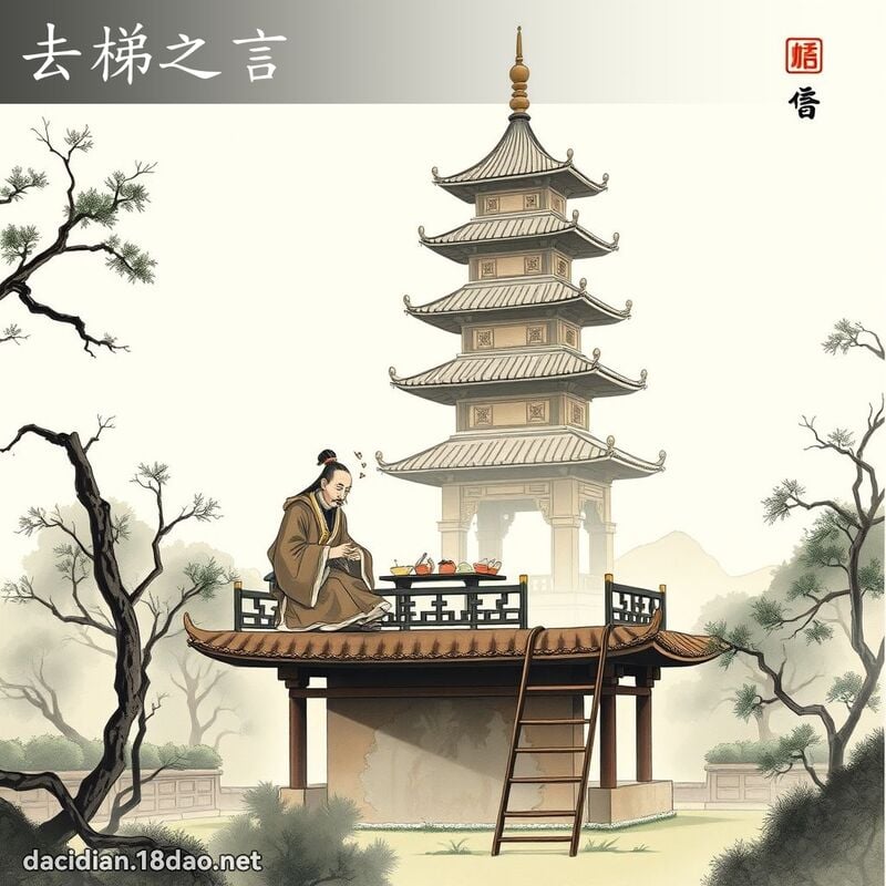 去梯之言 - 中华成语配图