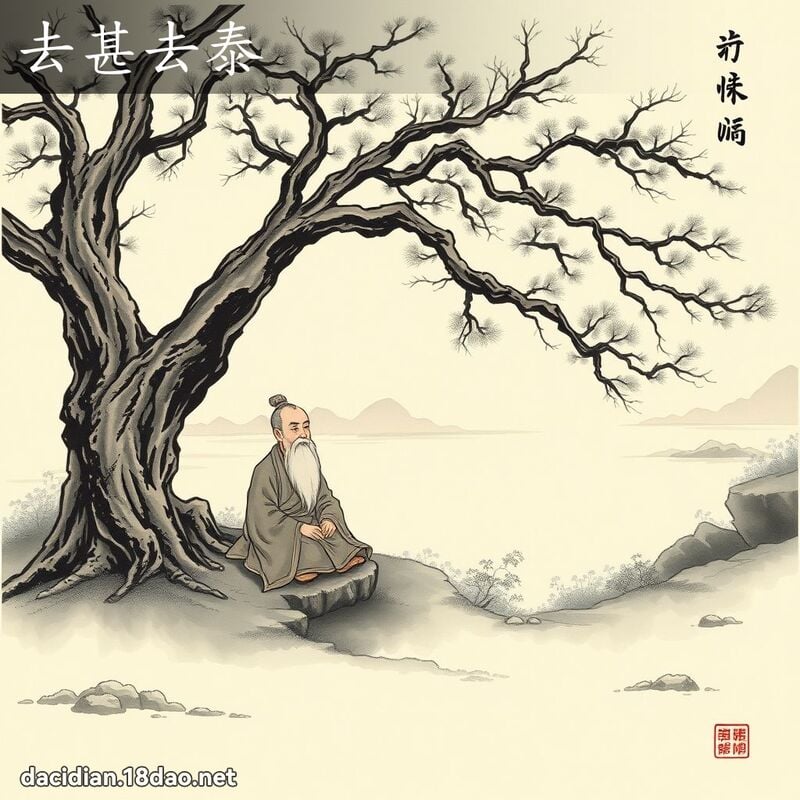 去甚去泰 - 中華成語配圖