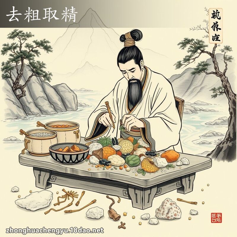 去粗取精 配图