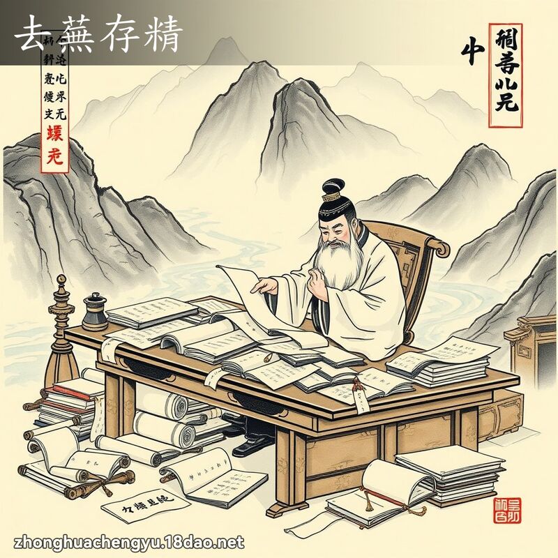 去蕪存精 配图