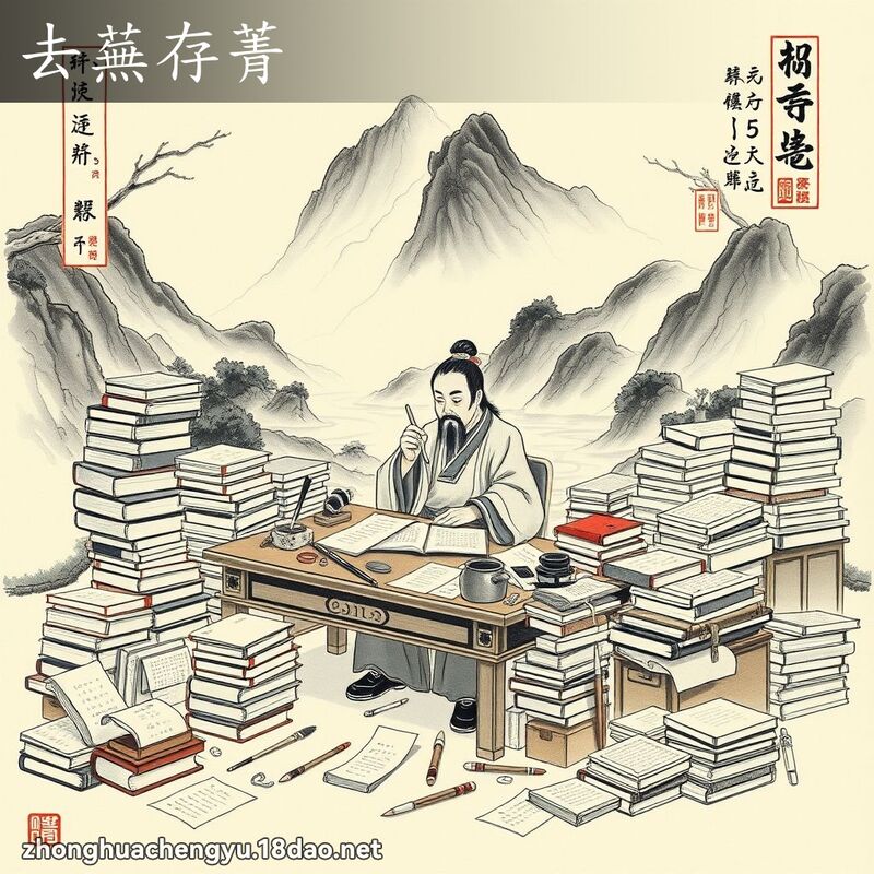 去蕪存菁 配图