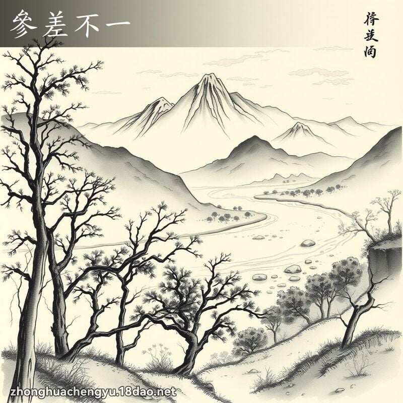 參差不一 配图