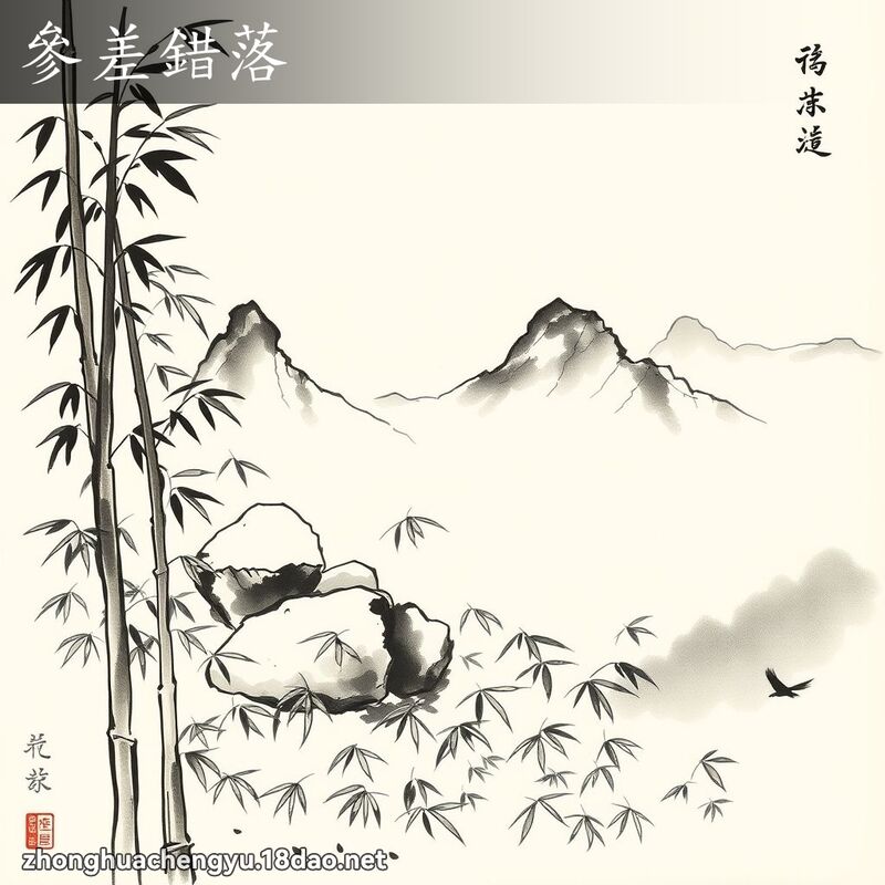 參差錯落 配图