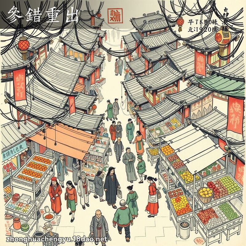 參錯重出 配图