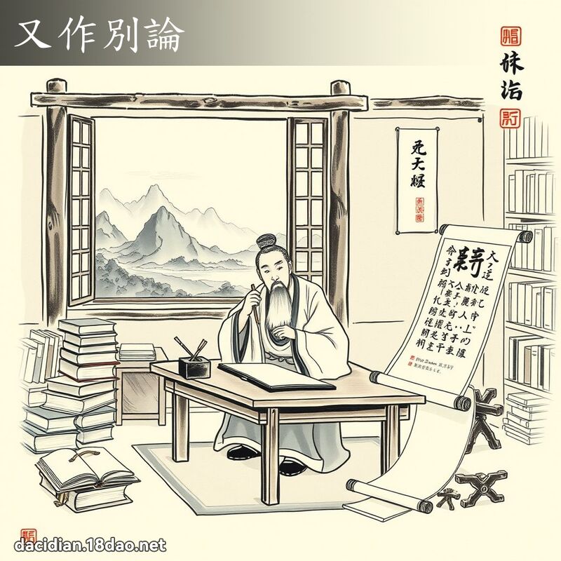 又作別论 - 中华成语配图