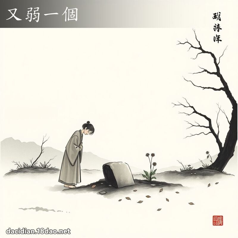 又弱一个 - 中华成语配图