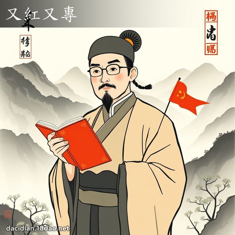 又红又专 - 中华成语配图