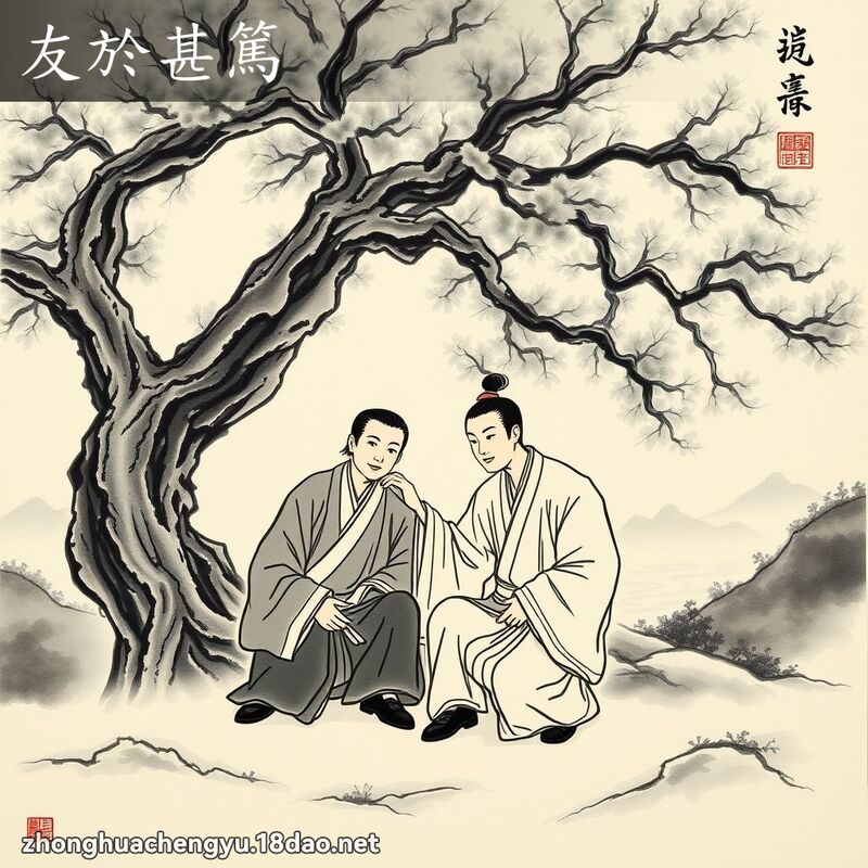 友於甚篤 配图