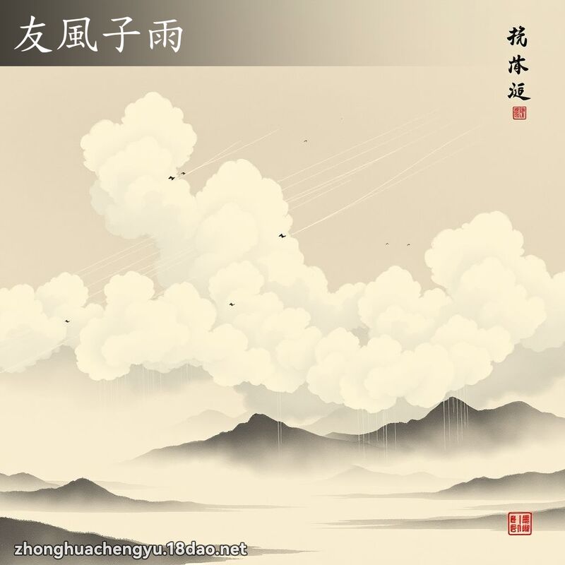 友風子雨 配图