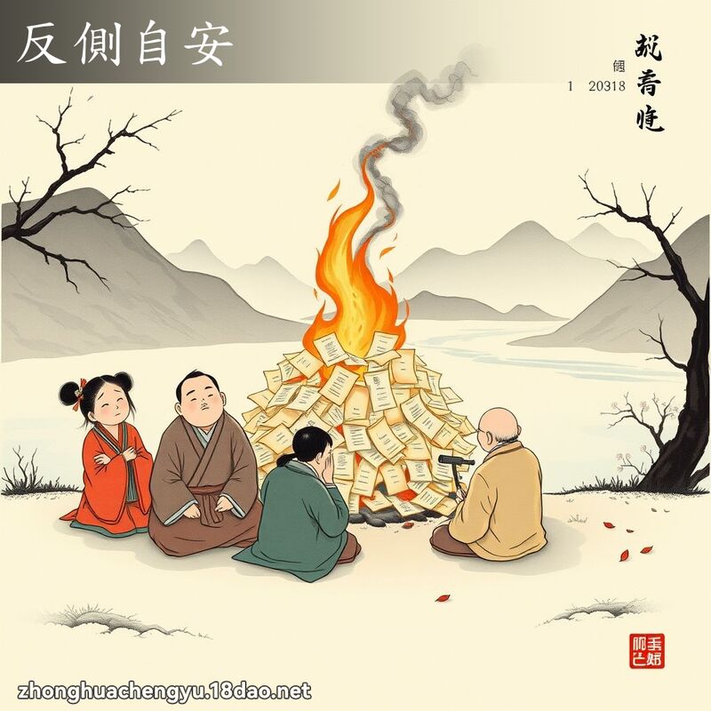 反侧自安 - 中华成语配图