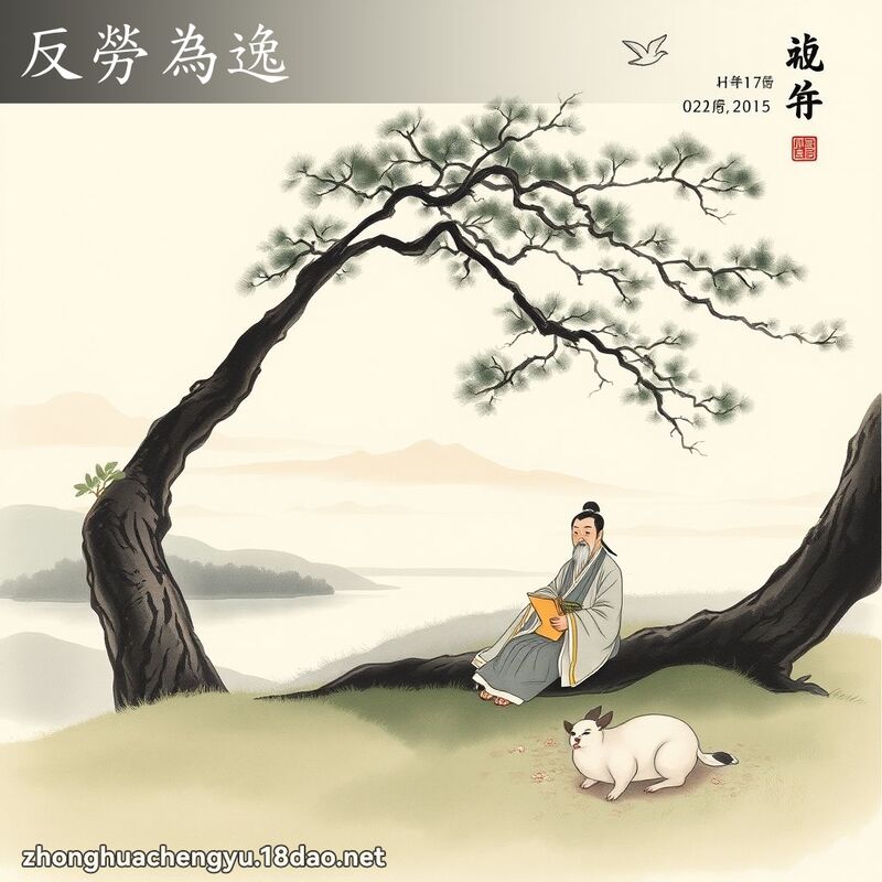 反劳为逸 - 中华成语配图