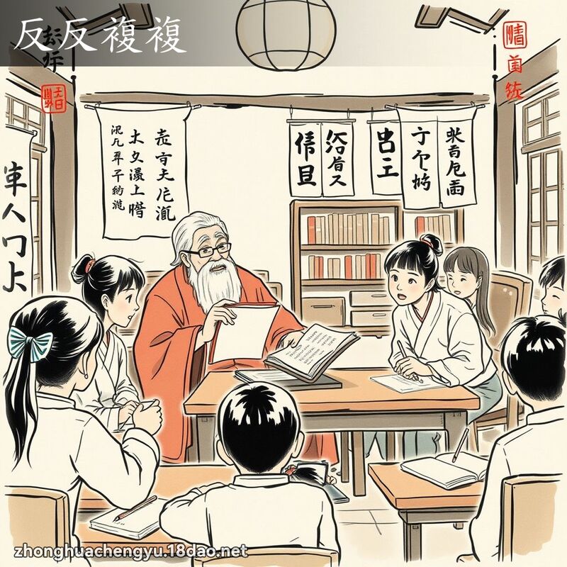 反反複複 - 中華成語配圖