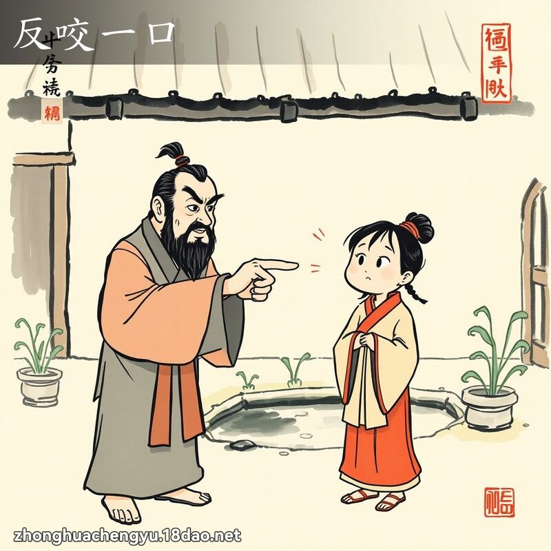 反咬一口 配图