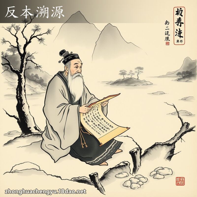 反本溯源 - 中華成語配圖