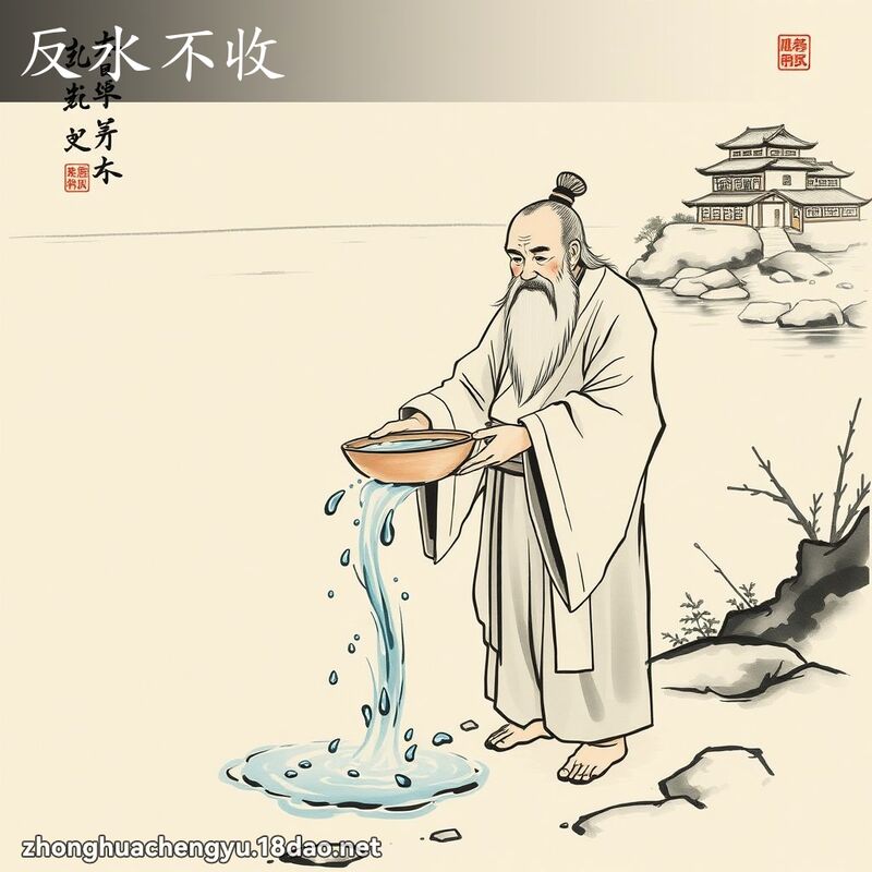 反水不收 - 中华成语配图