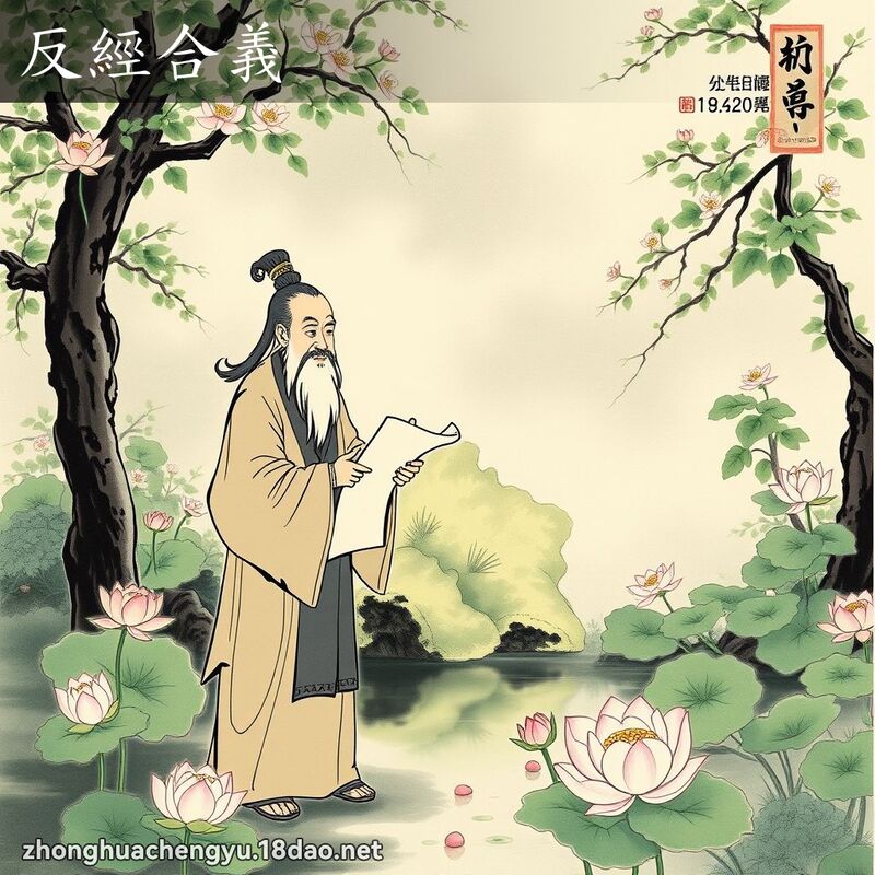 反经合义 - 中华成语配图
