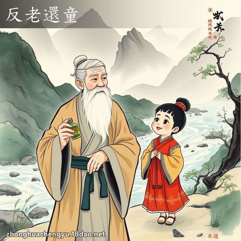 反老還童 - 中華成語配圖