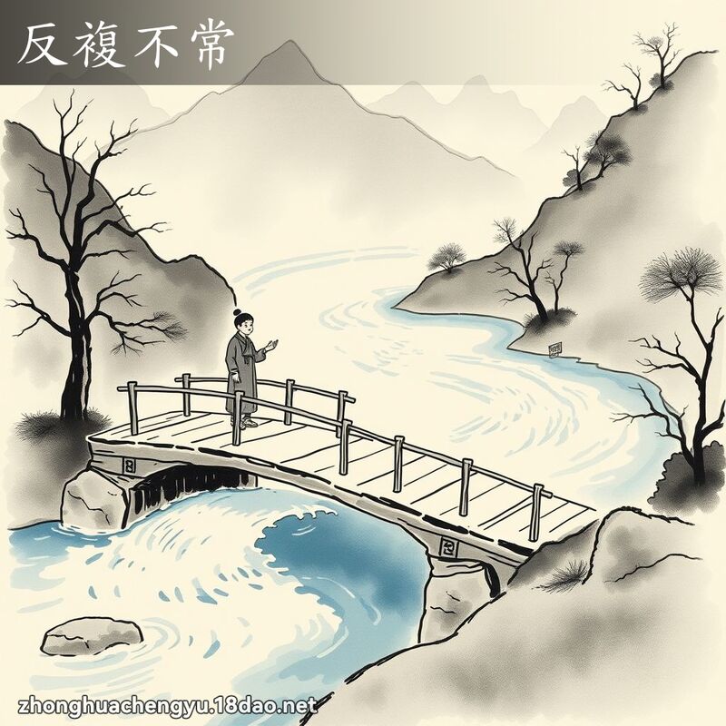 反複不常 - 中華成語配圖