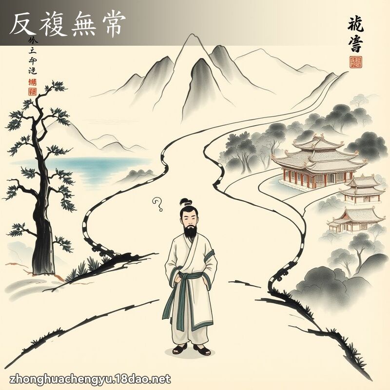 反複無常 - 中華成語配圖