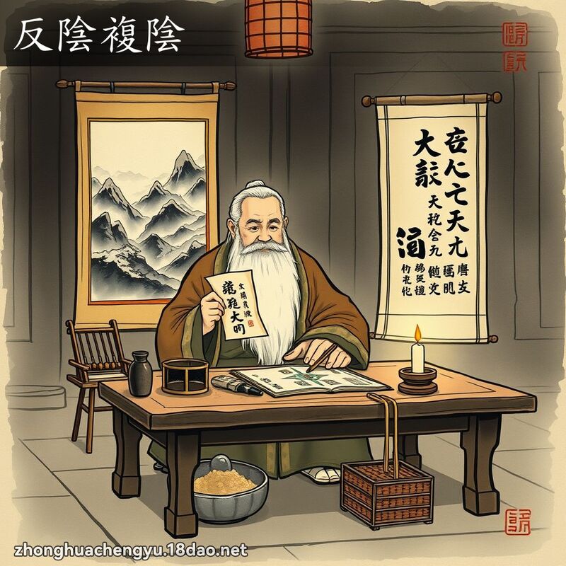 反陰複陰 - 中華成語配圖