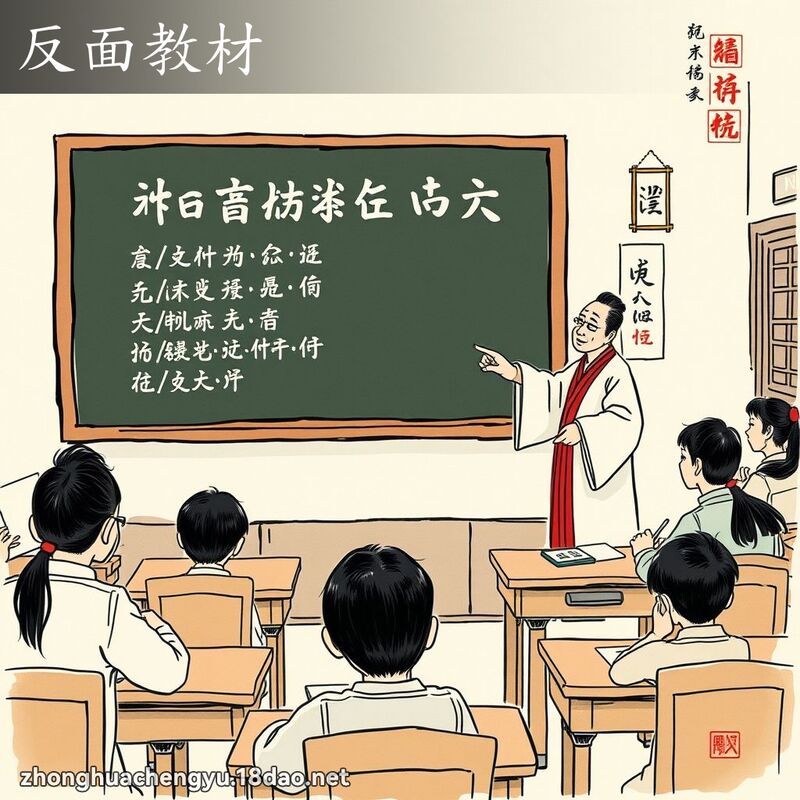 反面教材 - 中華成語配圖