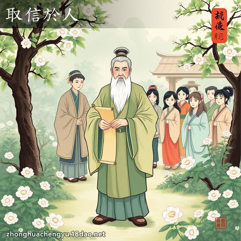 取信於人 配图