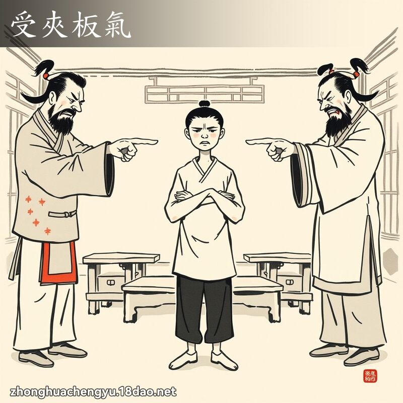 受夾板氣 配图