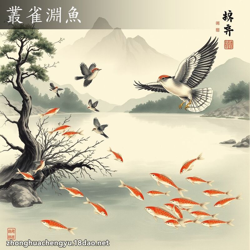 叢雀淵魚 配图