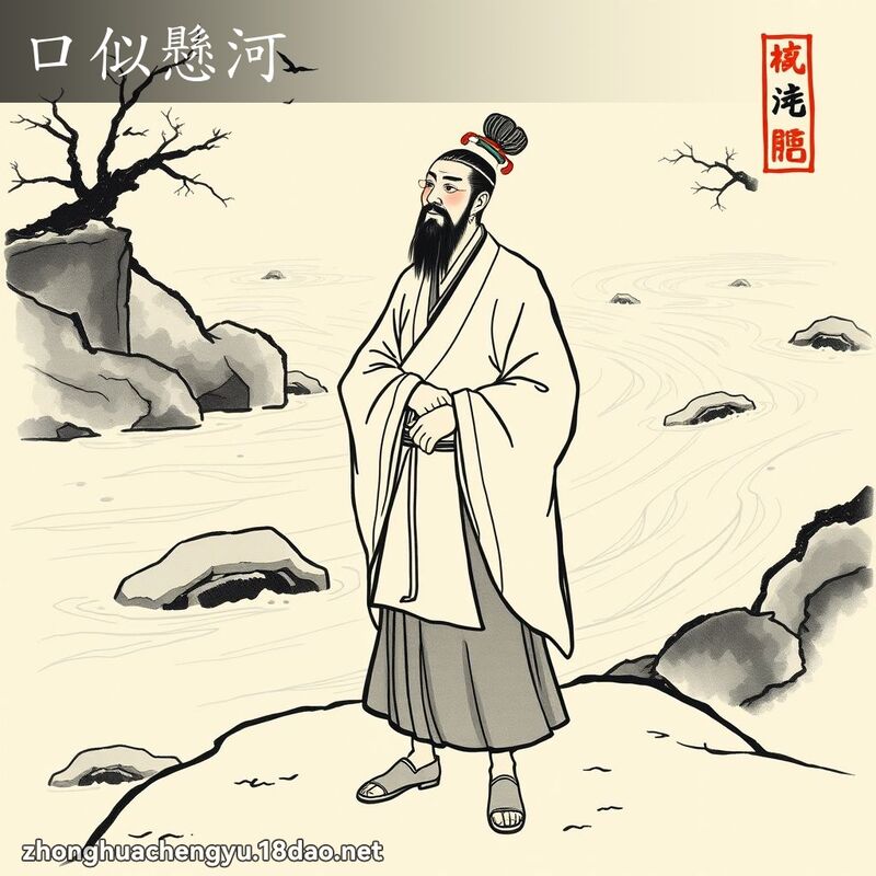 口似懸河 配图