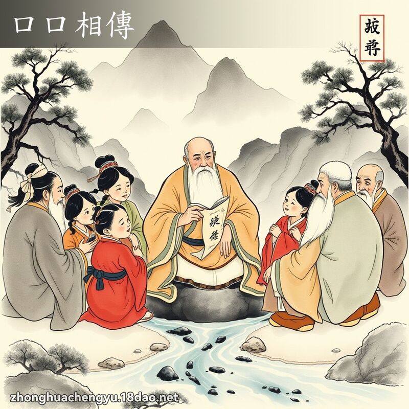 口口相傳 配图