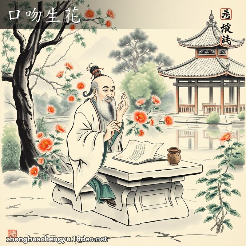 口吻生花 - 中華成語配圖