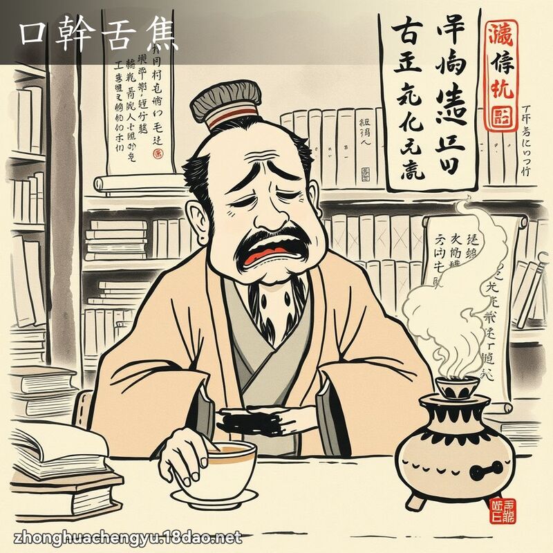 口幹舌焦 配图